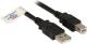 Kabel USB EFB USB-A - USB-B 1 m Czarny (K5256SW.1) 1