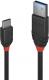 Kabel USB Lindy USB-A - USB-C 0.5 m Czarny (36915) 1