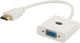 Adapter AV Savio HDMI - D-Sub (VGA) biały (CL-27B) 1