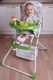 FUN BABY Krzesełko do karmienia dzieci, rozkładane - Basic- zielone 18