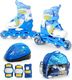 Rolki SMJ sport Wrotko-rolki 2w1, zestaw Combo set niebieskie (BS901P) 1