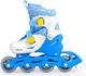 Rolki SMJ sport Wrotko-rolki 2w1, zestaw Combo set niebieskie (BS901P) 6