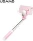 Selfie stick Usams USAMS Selfie Stick Mini Mirror 3,5mm różowy/pink ZB3002 (US-ZB030) 2