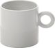 Alessi ALESSI | DRESSED Zestaw 4 szt Filiżanek do kawy z białej porcelany z reliefem 70 ml 1