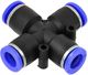 Geko złączka automatyczna węża PU/PE krzyżowa 6mm (G03051) 2