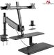 Maclean Maclean MC-797 Uchwyt na dwa monitory i klawiaturę do 8kg 13"-32" 6