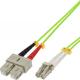 InLine Patchcord światłowodowy Duplex LC/SC, 50/125µm, OM5, 0.5m (88644Q) 2
