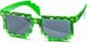 GiftWorld Pikselowe okulary 8 bit pixel - minecraft style 1