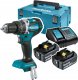 Wiertarko-wkrętarka Makita DHP484RTJ 18 V 2 x akumulator 5 Ah 1