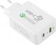 Ładowarka Natec sieciowa Extreme Media NUC-1177 240V 2x USB 5V/3A PD + Quick Charge 3.0 2