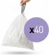 Simplehuman Worki na śmieci 40szt. 3L (CW0216) 1