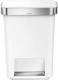 Kosz na śmieci Simplehuman Liner Pocket na pedał 45L biały (CW1387) 1