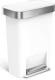 Kosz na śmieci Simplehuman Liner Pocket na pedał 45L biały (CW1387) 1