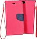 GSM City Etui Fancy Book do Apple iPhone 5/5s/SE granatowo-różowe 1