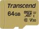 Karta Transcend 500S MicroSDXC 64 GB Class 10 UHS-I/U3 V30 (TS64GUSD500S) 1