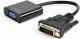 Adapter AV Gembird DVI-D - D-Sub (VGA) czarny (AB-DVID-VGAF-01) 1