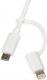 Kabel USB iBOX USB-A - Lightning 1 m Biały (IKUML2W1) 2