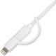 Kabel USB iBOX USB-A - Lightning 1 m Biały (IKUML2W1) 3