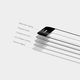 Mocolo SZKŁO HARTOWANE MOCOLO TG+ 3D CASE FRIENDLY IPHONE 6 6S 7 8 PLUS CZARNE 3