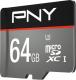 Karta PNY MicroSD 64 GB Class 10  (SDU64GTUR-1-EF) 2