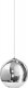 Lampa wisząca Torino Lampa wisząca zwis oprawa Azzardo Silver Ball 18 1x60W E27 chrom LP5034-S 1