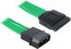 BitFenix Przejściówka Molex na SATA 45cm - opływowa zielono czarna (BFA-MSC-MSA45GK-RP) 1