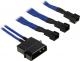 BitFenix Rozgałęźnik 3-Pin na 3x 3-Pin 20cm - opływowy niebiesko czarny (BFA-MSC-M33F12VBK-RP) 1