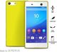 Puro Etui Ultra Slim 0.3 Cover Mfx + Folia Xperia M5 limonkowe 1
