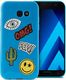 Puro Etui Patch Mania Galaxy A3 (2017) +5 Naklejek niebieskie 1