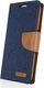 Mercury Mercury Canvas Diary - Etui Iphone 7 Plus Z Kieszeniami Na Karty + Stand Up (granatowy/camel) 2