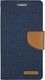 Mercury Mercury Canvas Diary - Etui Iphone 7 Plus Z Kieszeniami Na Karty + Stand Up (granatowy/camel) 3