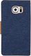 Mercury Mercury Canvas Diary - Etui Iphone 7 Plus Z Kieszeniami Na Karty + Stand Up (granatowy/camel) 4