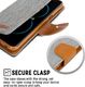 Mercury Mercury Canvas Diary - Etui Samsung Galaxy S8+ Z Kieszeniami Na Karty + Stand Up (szary/camel) 2