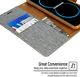 Mercury Mercury Canvas Diary - Etui Samsung Galaxy S8+ Z Kieszeniami Na Karty + Stand Up (szary/camel) 3