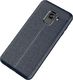Hurtel Litchi Pattern elastyczne etui pokrowiec Samsung Galaxy A8 2018 A530 niebieski 1