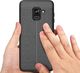 Hurtel Litchi Pattern elastyczne etui pokrowiec Samsung Galaxy A8 2018 A530 czarny 10