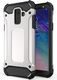 Hurtel Hybrid Armor pancerne hybrydowe etui pokrowiec Samsung Galaxy A6 2018 A600 srebrny 1
