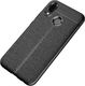Hurtel Litchi Pattern elastyczne etui pokrowiec Huawei P20 Lite czarny 1
