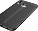 Hurtel Litchi Pattern elastyczne etui pokrowiec Huawei P20 Lite czarny 5