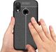 Hurtel Litchi Pattern elastyczne etui pokrowiec Huawei P20 Lite czarny 8