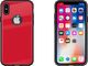 Hurtel Tempered Glass Case etui pokrowiec nakładka ze szkła hartowanego iPhone X czerwony 2