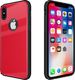 Hurtel Tempered Glass Case etui pokrowiec nakładka ze szkła hartowanego iPhone X czerwony 6