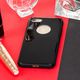 Hurtel Tempered Glass Case etui pokrowiec nakładka ze szkła hartowanego iPhone X czerwony 7