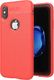 Hurtel Litchi Pattern elastyczne etui pokrowiec iPhone X czerwony 1