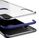 Baseus Etui iPhone X Baseus Armor Case przezroczysty pokrowiec z wzmocnioną ramką niebieski 2