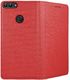 Etui portfel flip magnet HUAWEI P SMART czerwony 3