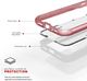 Zizo Zizo Shock Case -Pancerne etui iPhone X ze szkłem na ekran (Rose Gold/White) 12