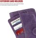 Zizo Zizo Slide Out Wallet Pouch - Skórzane etui iPhone X z kieszeniami na karty wewnątrz oraz na zewnątrz etui + stand up (Purple) 2