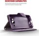 Zizo Zizo Slide Out Wallet Pouch - Skórzane etui iPhone X z kieszeniami na karty wewnątrz oraz na zewnątrz etui + stand up (Purple) 3