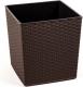 Lamela Doniczka Juka z wkładem Rattan Mokka 30x30x31 1